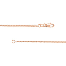 Load image into Gallery viewer, Sterling Silver 1.25mm Wheat Chain with Lobster Lock