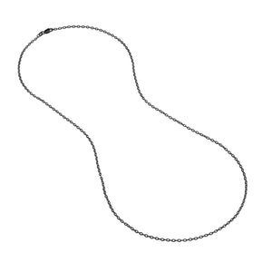 Sterling Silver 1.85mm Designer Rolo Chain with Lobster Lock