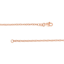 Load image into Gallery viewer, Sterling Silver 1.85mm Designer Rolo Chain with Lobster Lock