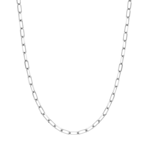 Sterling Silver 5.25mm Paper Clip Design Chain