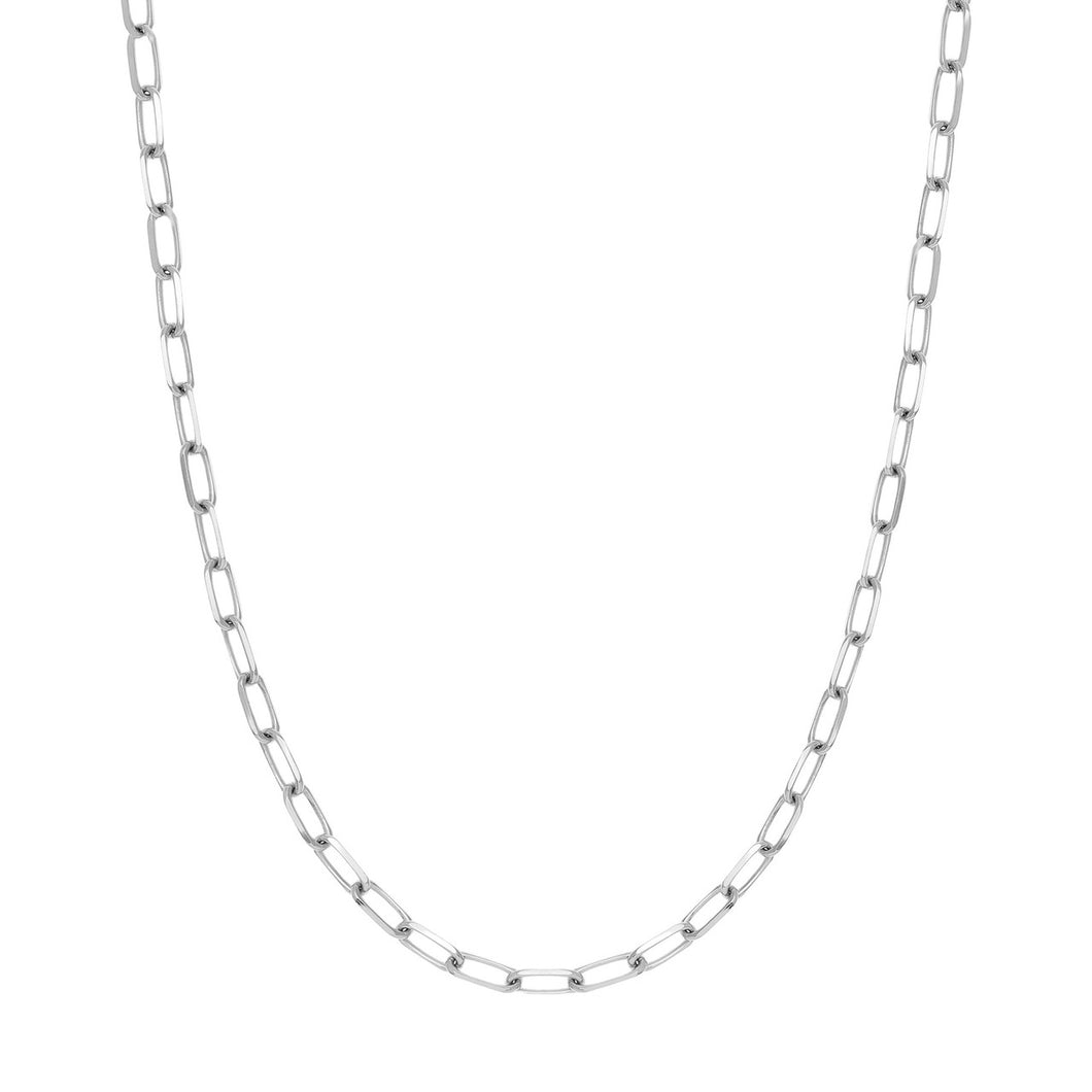 Sterling Silver 5.25mm Paper Clip Design Chain