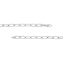 Load image into Gallery viewer, Sterling Silver 5.25mm Paper Clip Design Chain