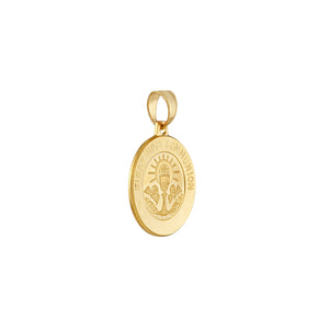 Communion Medal 14kt Gold Pendant Charm