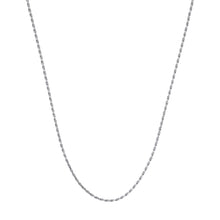 Load image into Gallery viewer, Sterling Silver Diamond Cut Rope Chain with Lobster Lock