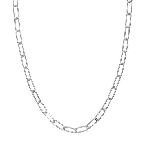 Sterling Silver 6MM Twisted Paperclip Chain