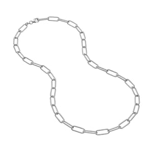 Sterling Silver 6MM Twisted Paperclip Chain