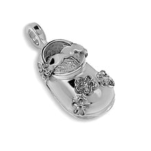 Load image into Gallery viewer, Maryjane Flower Shoe Pendant Charm