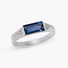 Load image into Gallery viewer, Dainty Baguette Gemstone Stackable Ring
