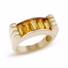 Load image into Gallery viewer, Fluted Baguette Ring