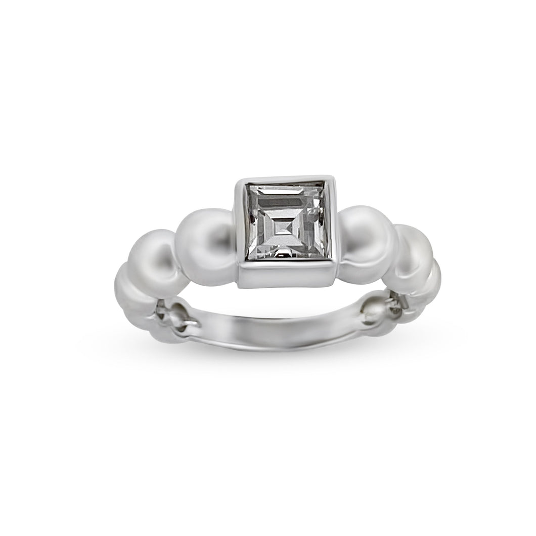 Bead Design Gemstone Ring