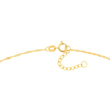 Load image into Gallery viewer, Two-Tone Rose Heart Trio 14kt Gold Adjustable Anklet