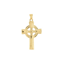 Load image into Gallery viewer, Celtic Cross 14kt Gold Pendant