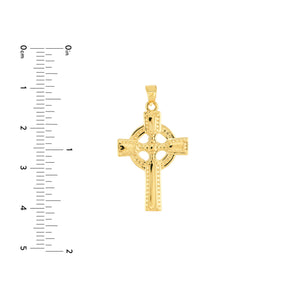 Celtic Cross 14kt Gold Pendant