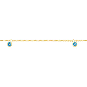 Turquoise Evil Eye Anklet