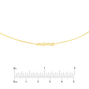 "Mama" 14kt Gold Adjustable Choker