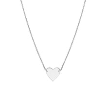 Load image into Gallery viewer, 14kt Gold Plated Sterling Silver Polished Heart Necklace