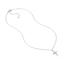 Load image into Gallery viewer, Curved Cross Necklace