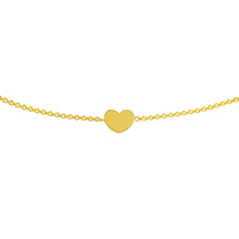 Load image into Gallery viewer, Mini Heart Adjustable Bolo 14kt Gold Bracelet