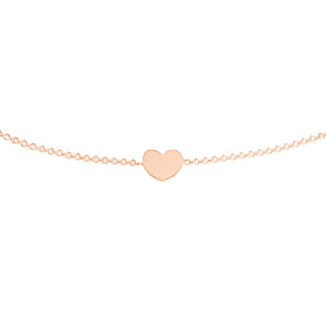 Mini Heart Adjustable Bolo 14kt Gold Bracelet