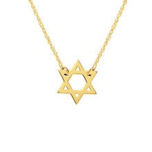 Load image into Gallery viewer, 14K Mini Star Of David 14kt Gold Necklace