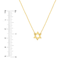 Load image into Gallery viewer, 14K Mini Star Of David 14kt Gold Necklace