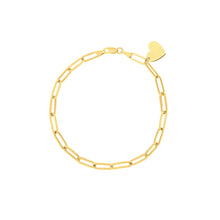 Load image into Gallery viewer, Hang On To Me Paper Clip 14kt Gold Bracelet