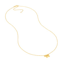 Load image into Gallery viewer, Mama Bear Necklace 14kt Gold