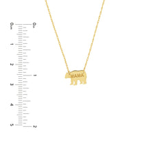 Load image into Gallery viewer, Mama Bear Necklace 14kt Gold