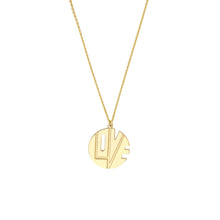 Load image into Gallery viewer, Well Rounded Love Medallion 14kt Gold Necklace