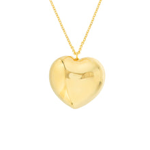 Load image into Gallery viewer, Large Puff Heart Necklace
