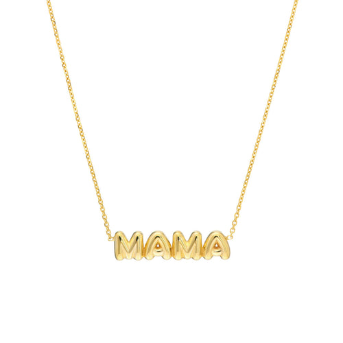 Puff Mama 14kt Gold Necklace