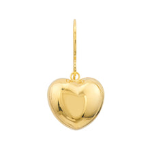 Load image into Gallery viewer, Puffed Heart Fish Hook Earrings