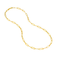 Load image into Gallery viewer, 14kt Gold Paper Clip Fashion Chain Necklace