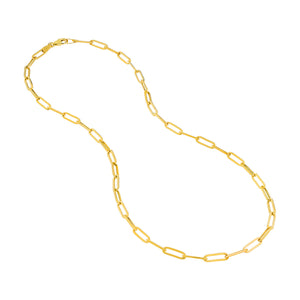 14kt Gold Paper Clip Fashion Chain Necklace