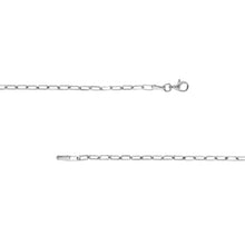 Load image into Gallery viewer, Sterling Silver Paper Clip Chain Anklet 2.5mm/ 10&quot;