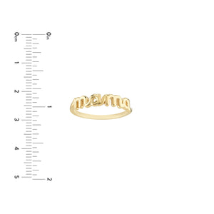 Cursive Mama Ring