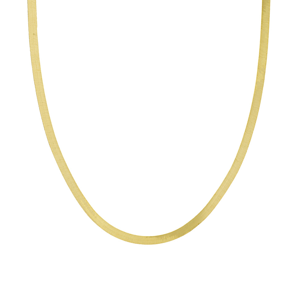 14kt Gold Herringbone Chain